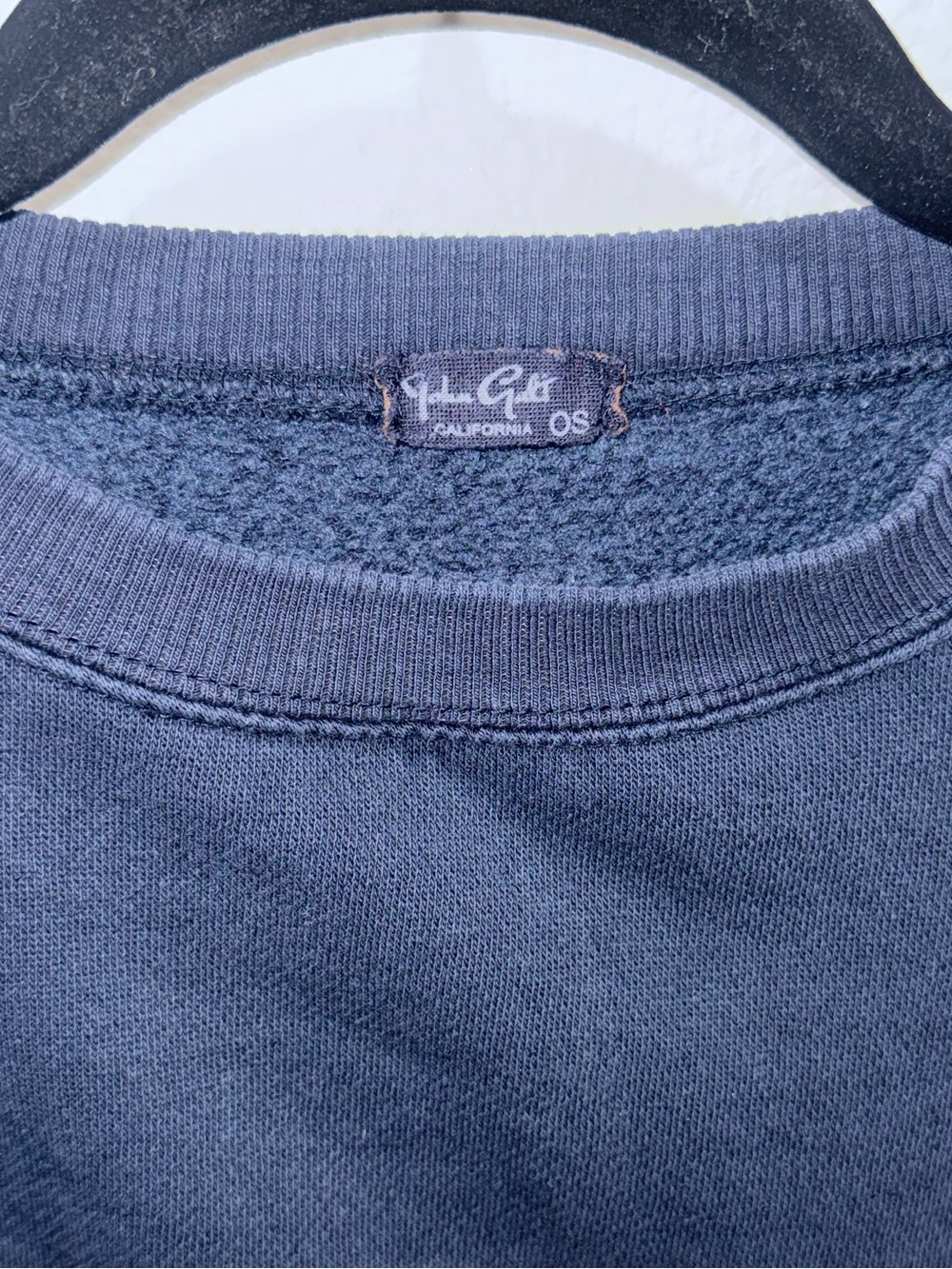 Brandy Melville Navy American Flag Cropped Sweatshirt One Size USA - Picture 5 of 5